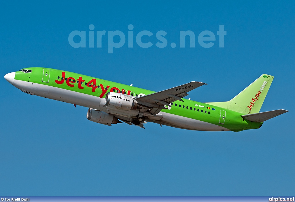 OO-JAM, Boeing 737-400, Jet4you.com