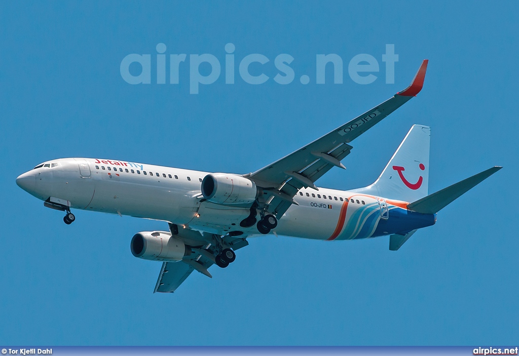 OO-JFD, Boeing 737-800, Jetairfly