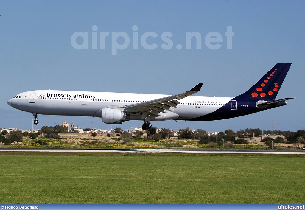 OO-SFW, Airbus A330-300, Brussels Airlines