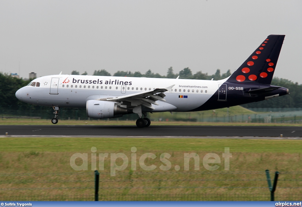 OO-SSB, Airbus A319-100, Brussels Airlines