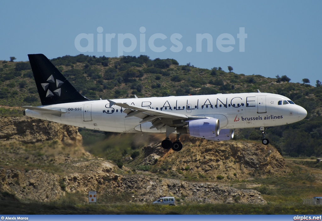 OO-SSC, Airbus A319-100, Brussels Airlines