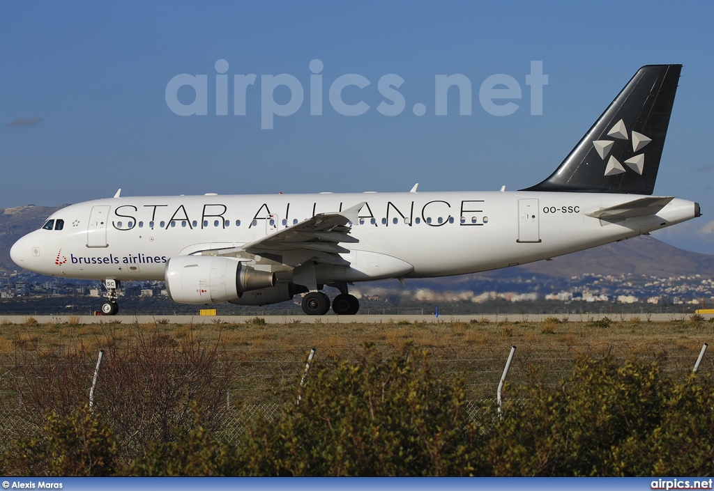 OO-SSC, Airbus A319-100, Brussels Airlines