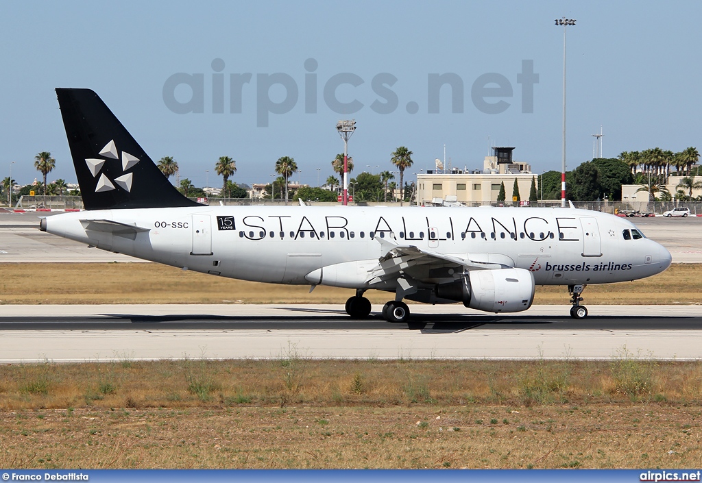 OO-SSC, Airbus A319-100, Brussels Airlines