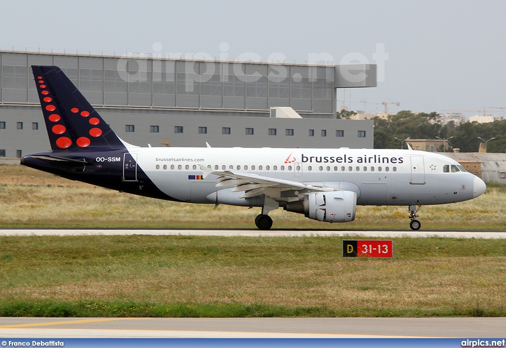 OO-SSM, Airbus A319-100, Brussels Airlines