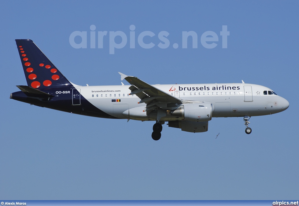 OO-SSR, Airbus A319-100, Brussels Airlines