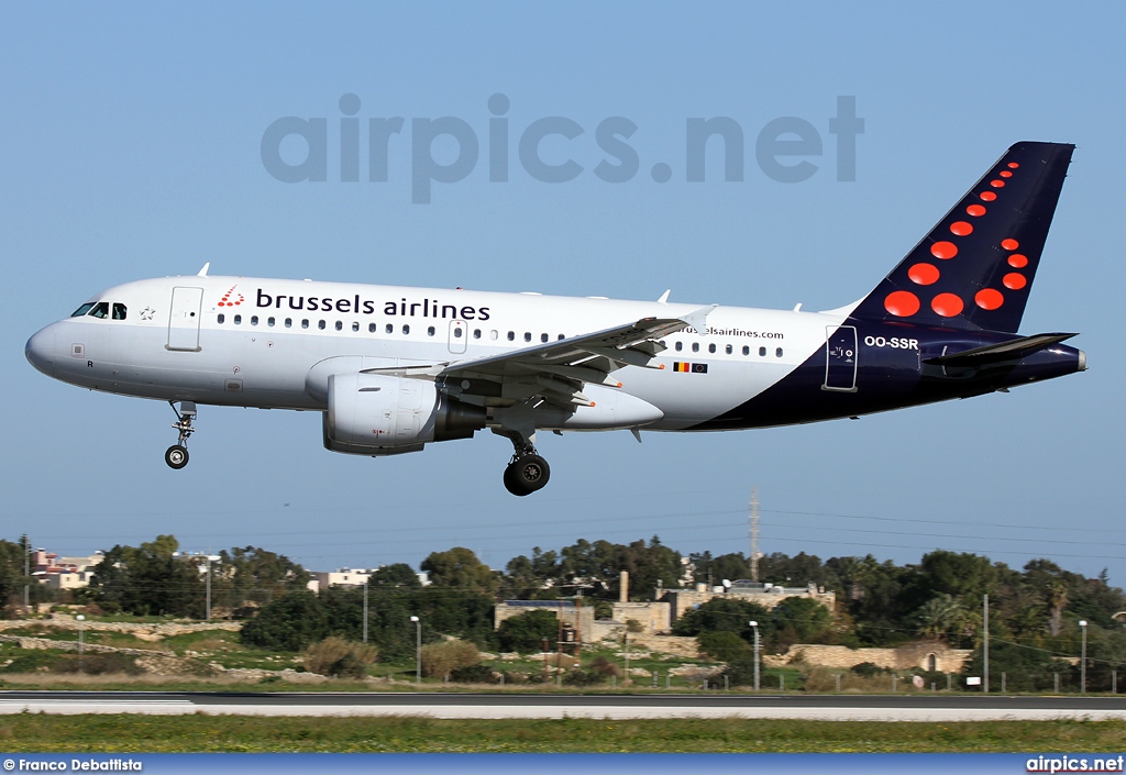 OO-SSR, Airbus A319-100, Brussels Airlines