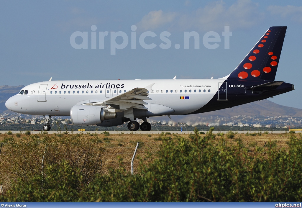 OO-SSU, Airbus A319-100, Brussels Airlines