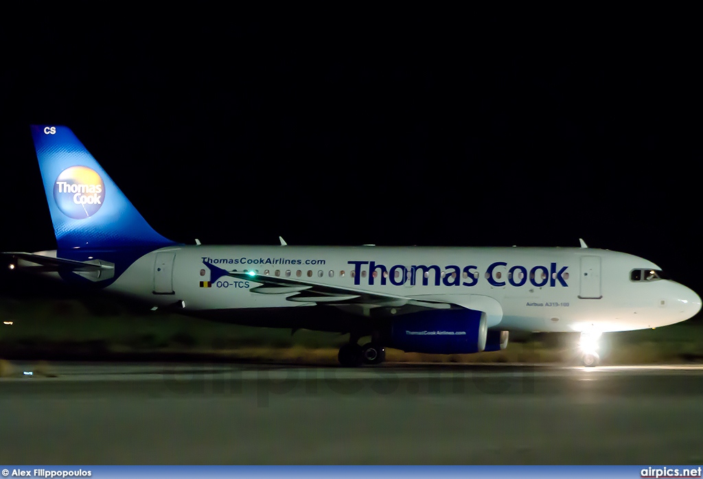 OO-TCS, Airbus A319-100, Thomas Cook Airlines (Belgium)