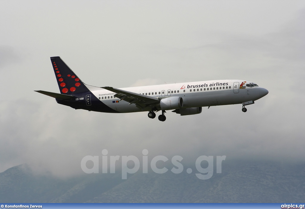 OO-VBR, Boeing 737-400, Brussels Airlines