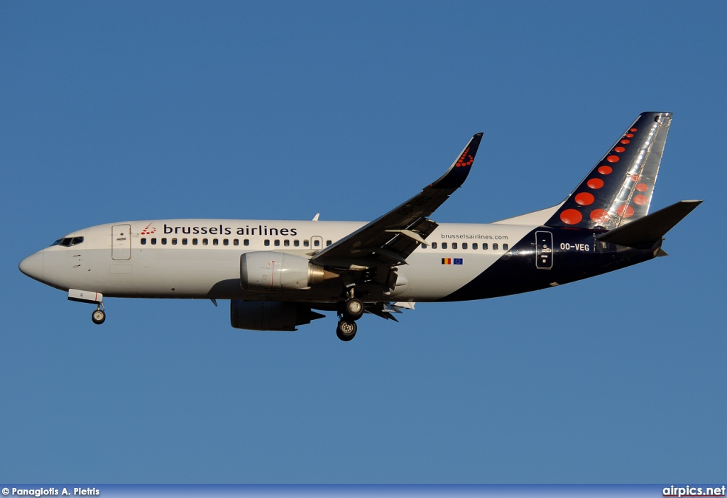 OO-VEG, Boeing 737-300, Brussels Airlines