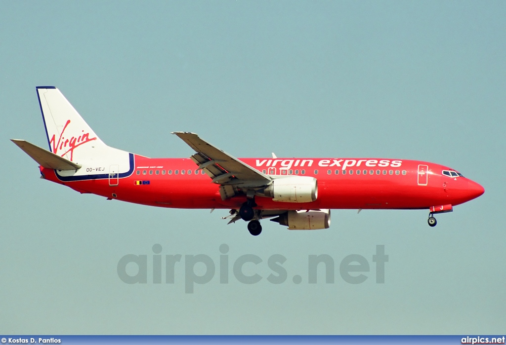 OO-VEJ, Boeing 737-400, Virgin Express