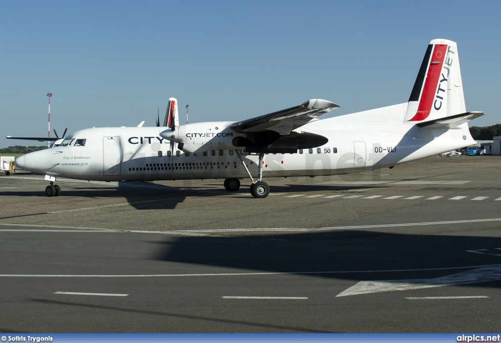 OO-VLI, Fokker 50, CityJet