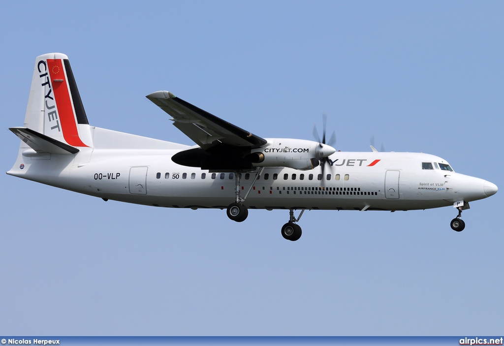 OO-VLP, Fokker 50, CityJet