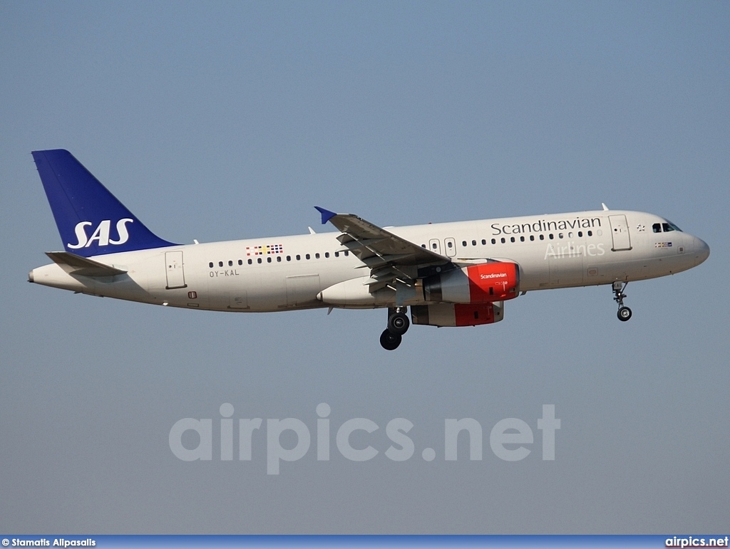 OY-KAL, Airbus A320-200, Scandinavian Airlines System (SAS)