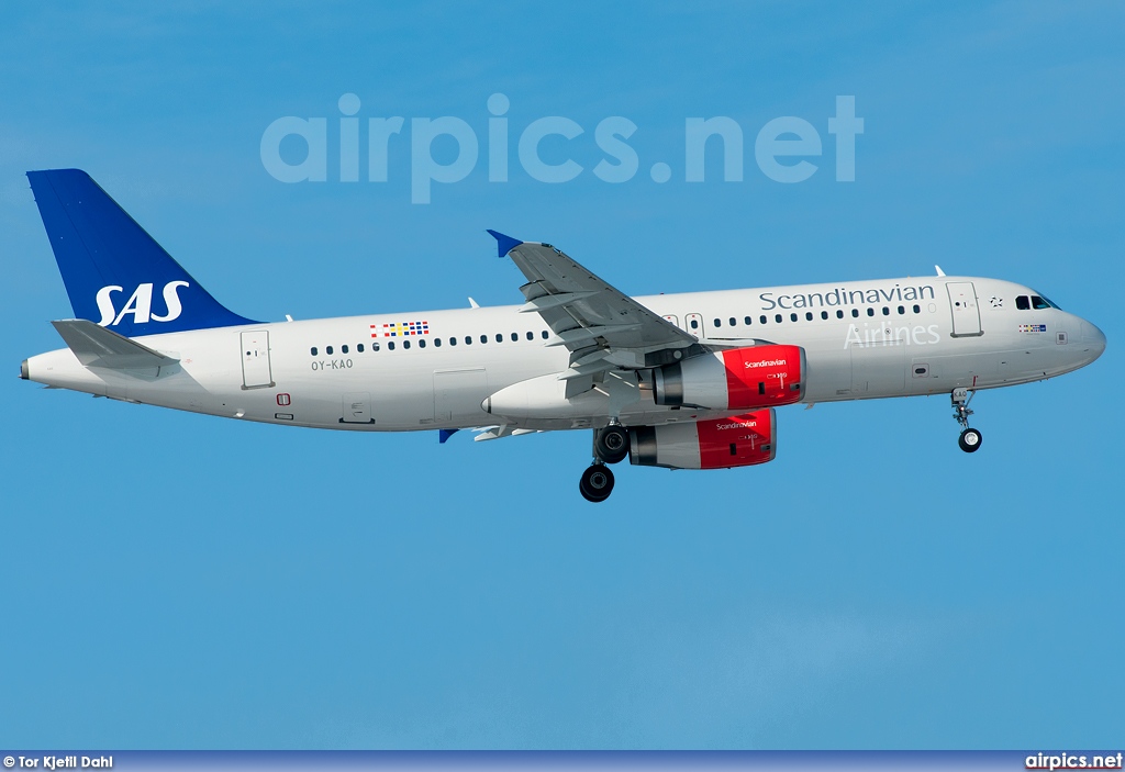 OY-KAO, Airbus A320-200, Scandinavian Airlines System (SAS)