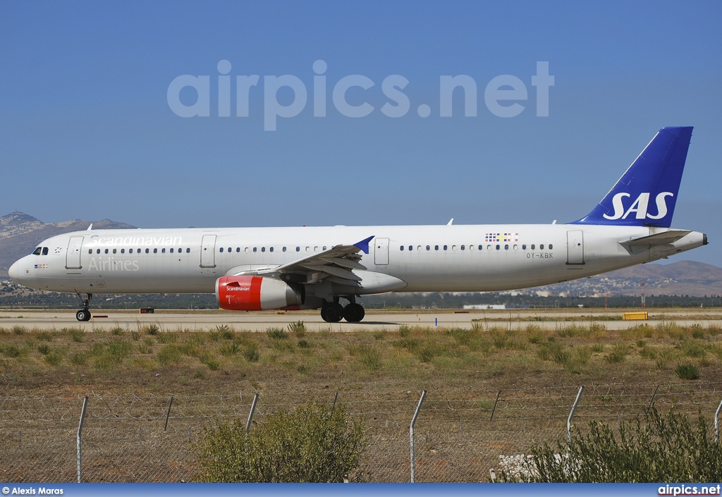 OY-KBK, Airbus A321-200, Scandinavian Airlines System (SAS)