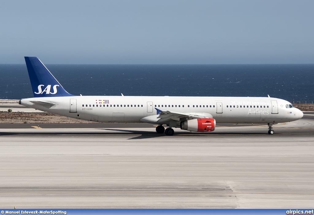 OY-KBK, Airbus A321-200, Scandinavian Airlines System (SAS)