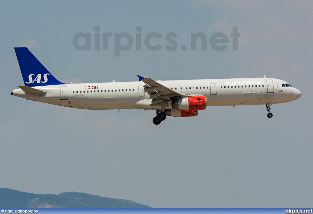 OY-KBK, Airbus A321-200, Scandinavian Airlines System (SAS)