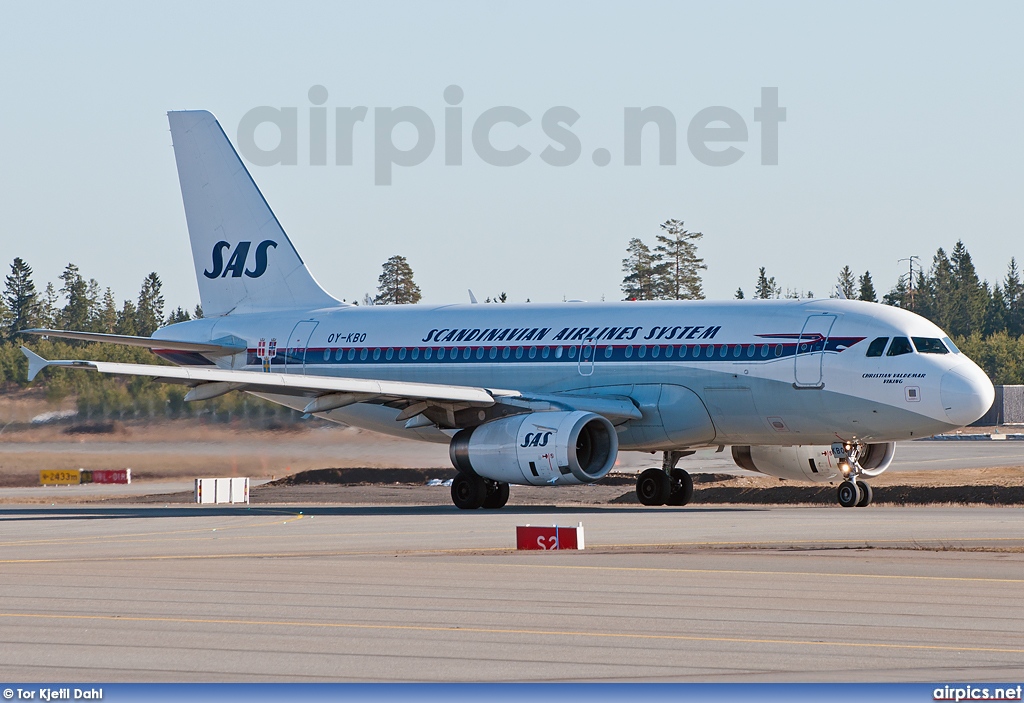 OY-KBO, Airbus A319-100, Scandinavian Airlines System (SAS)