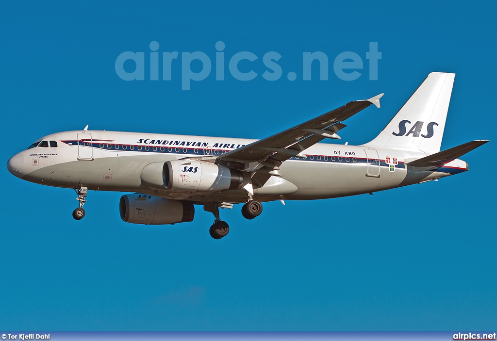 OY-KBO, Airbus A319-100, Scandinavian Airlines System (SAS)