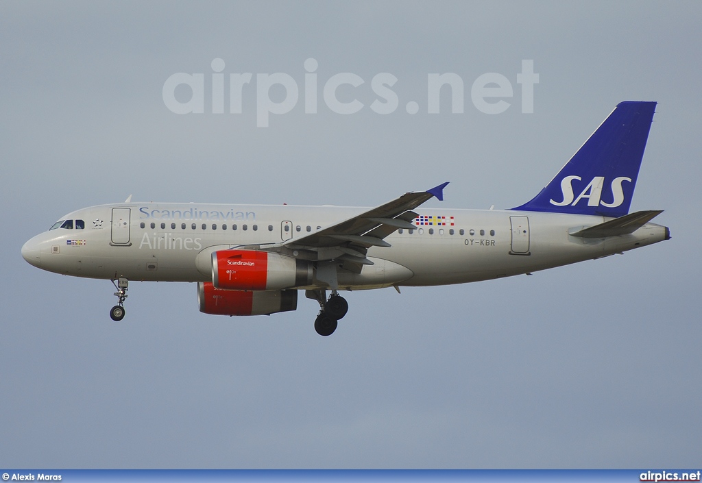 OY-KBR, Airbus A319-100, Scandinavian Airlines System (SAS)