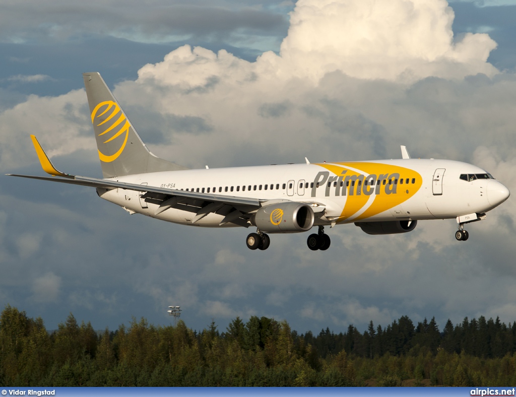 OY-PSA, Boeing 737-800, Primera Air Scandinavia