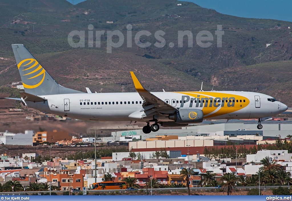 OY-PSB, Boeing 737-800, Primera Air Scandinavia