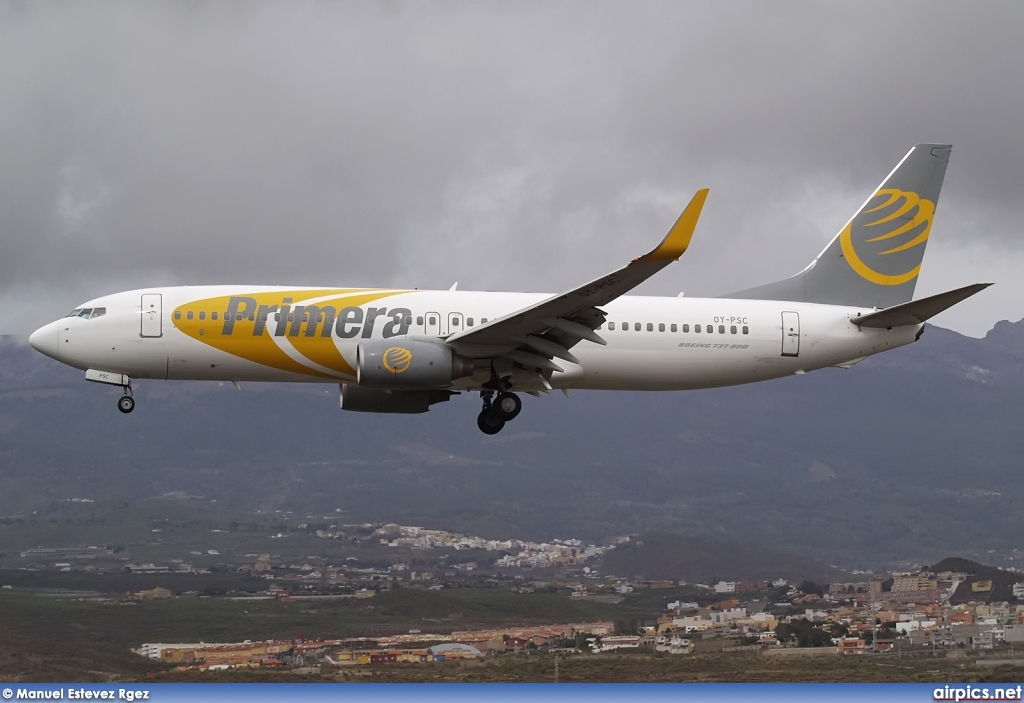 OY-PSC, Boeing 737-800, Primera Air