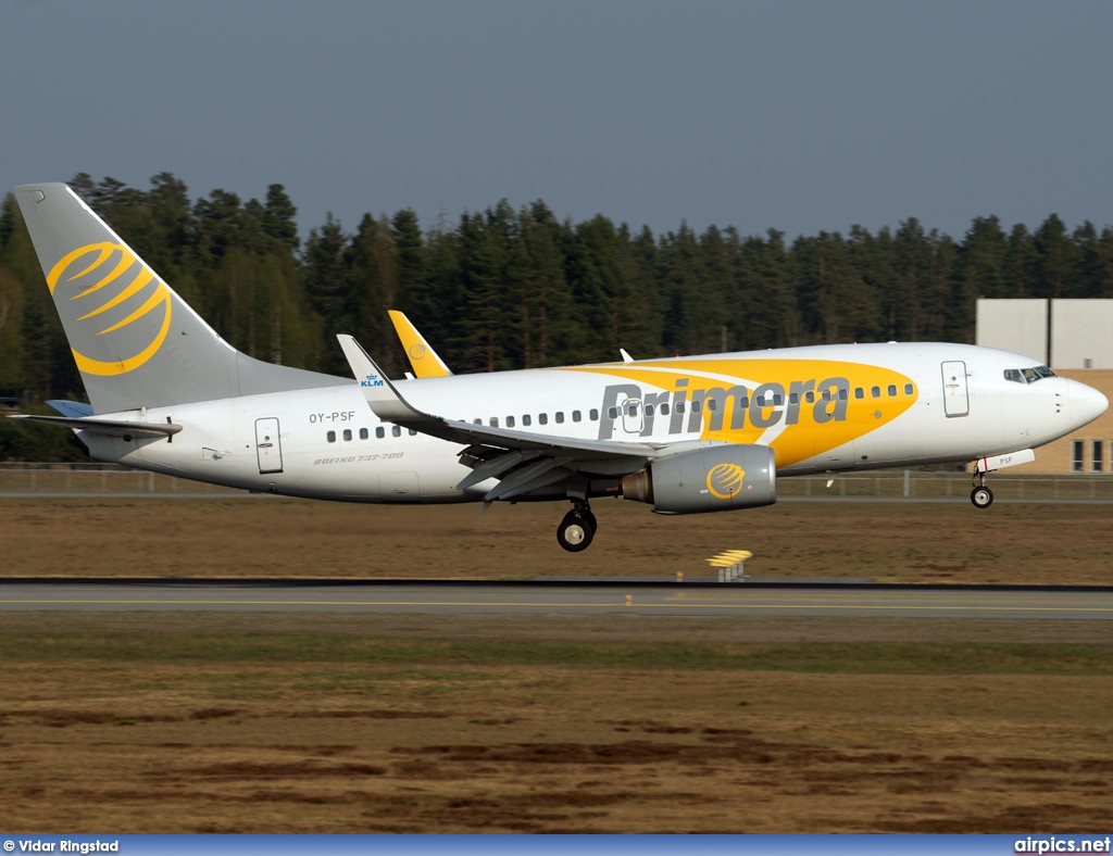 OY-PSF, Boeing 737-700, Primera Air Scandinavia