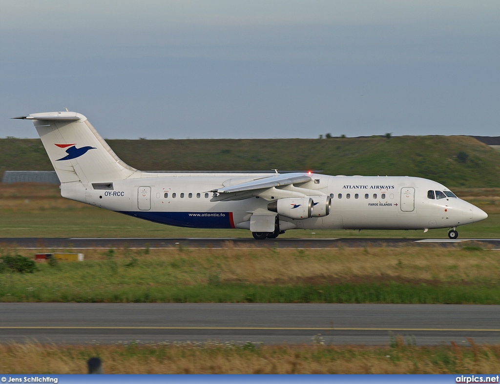 OY-RCC, British Aerospace Avro RJ100, Atlantic Airways