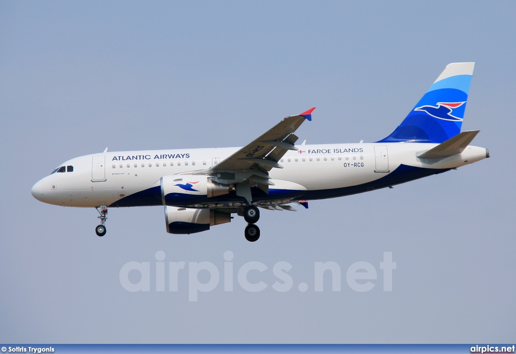 OY-RCG, Airbus A319-100, Atlantic Airways