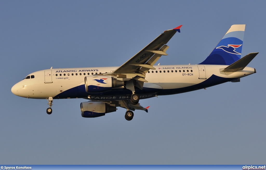 OY-RCH, Airbus A319-100, Atlantic Airways