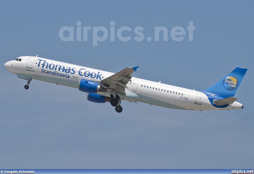 OY-VKE, Airbus A321-200, Thomas Cook Airlines Scandinavia