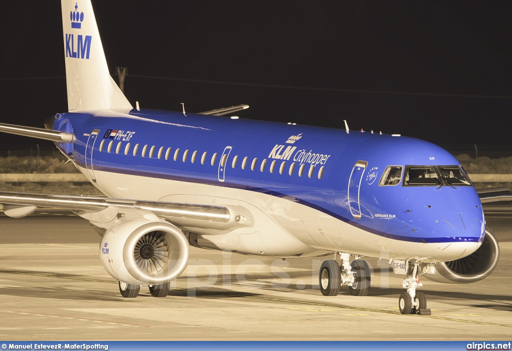 PH-EXF, Embraer ERJ 190-100STD (Embraer 190), KLM Cityhopper