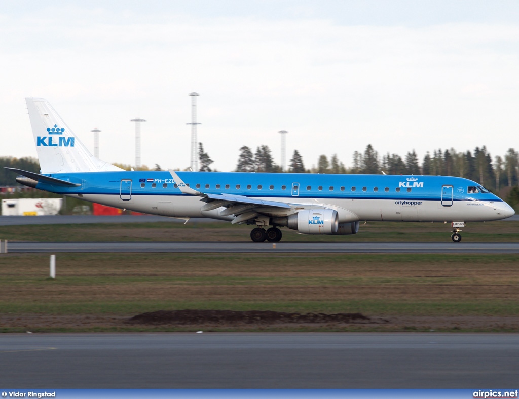 PH-EZB, Embraer ERJ 190-100LR (Embraer 190), KLM Cityhopper