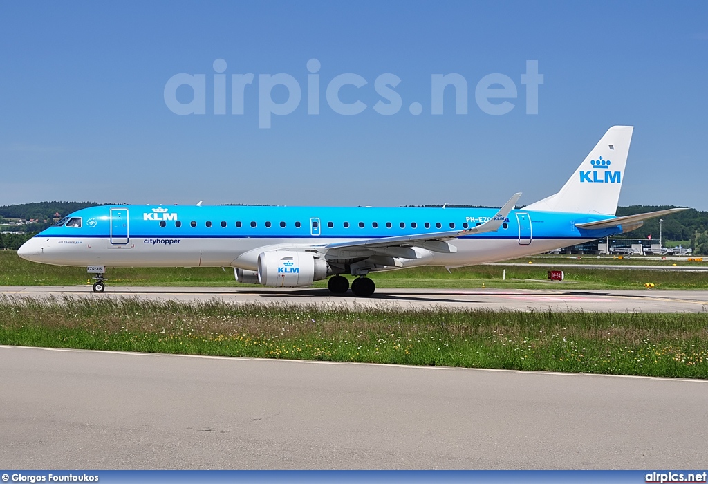 PH-EZG, Embraer ERJ 190-100STD (Embraer 190), KLM Cityhopper