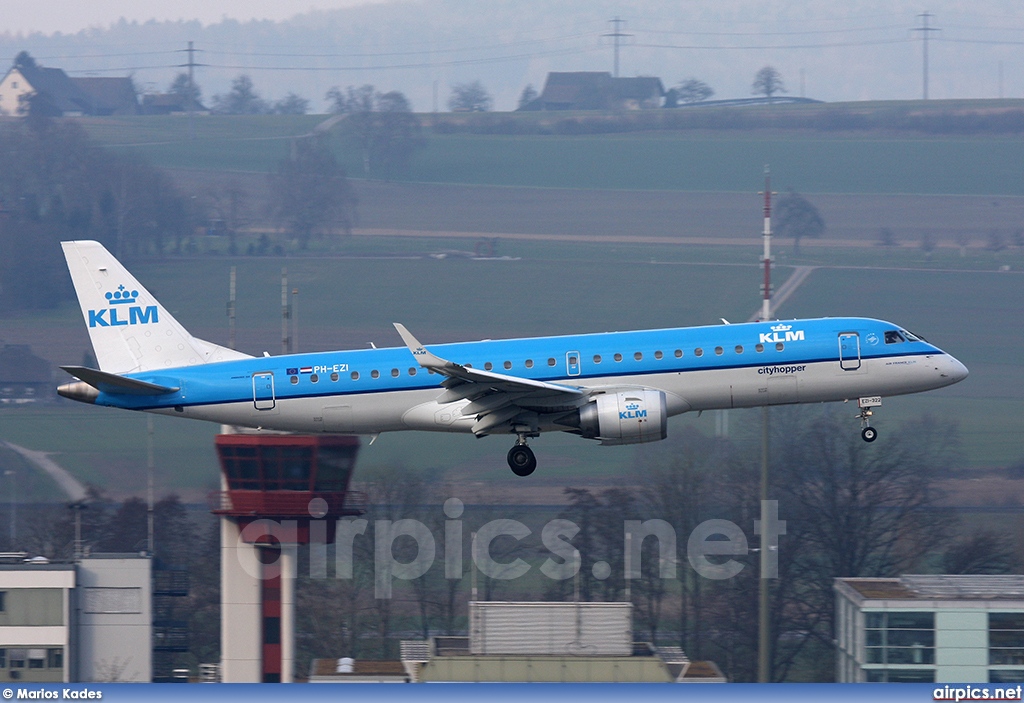 PH-EZI, Embraer ERJ 190-100STD (Embraer 190), KLM Cityhopper