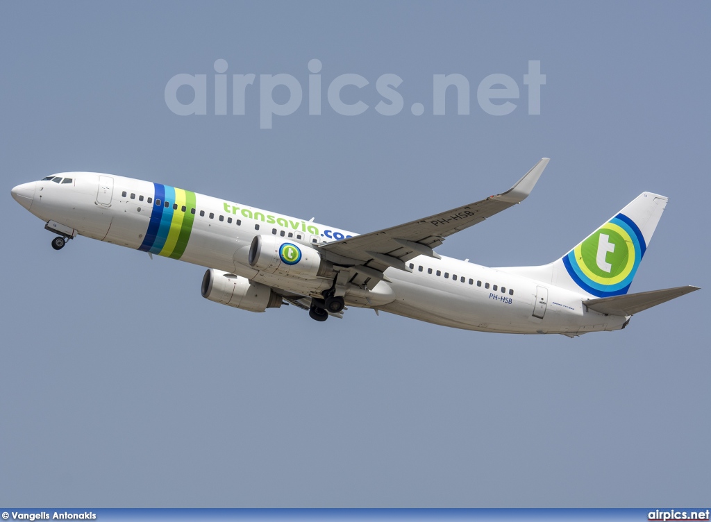 PH-HSB, Boeing 737-800, Transavia