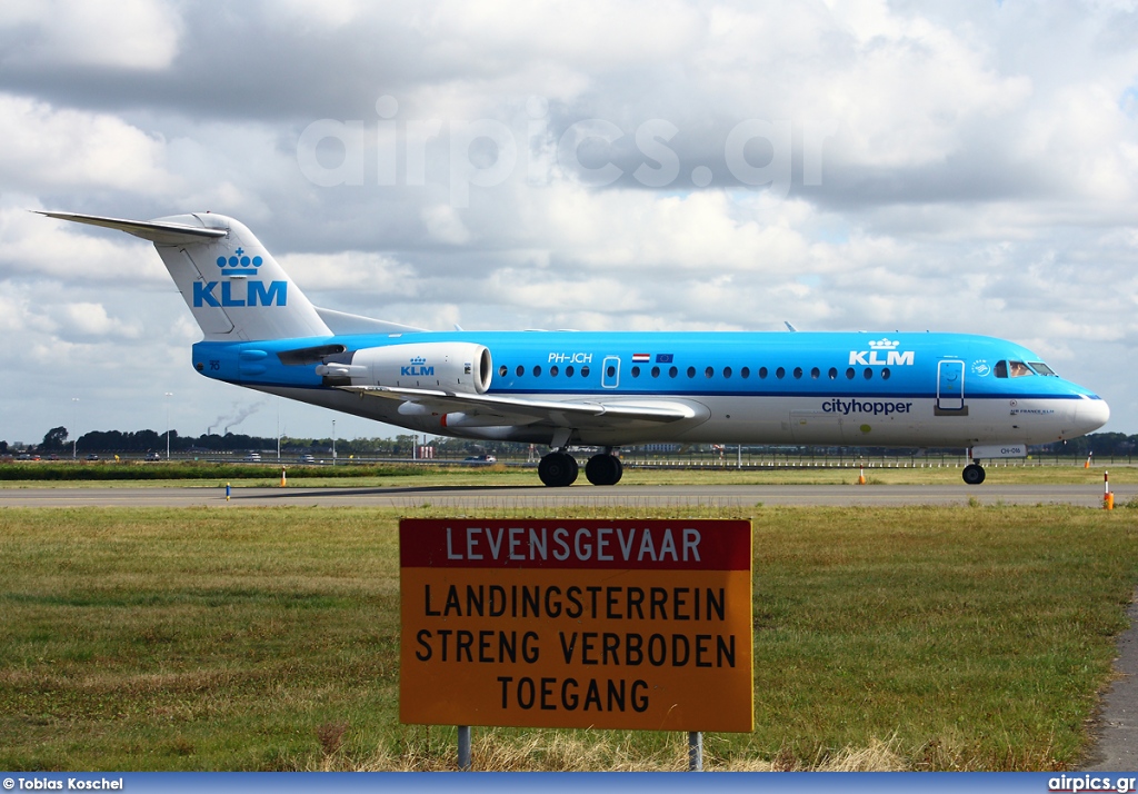 PH-JCH, Fokker 70, KLM Cityhopper