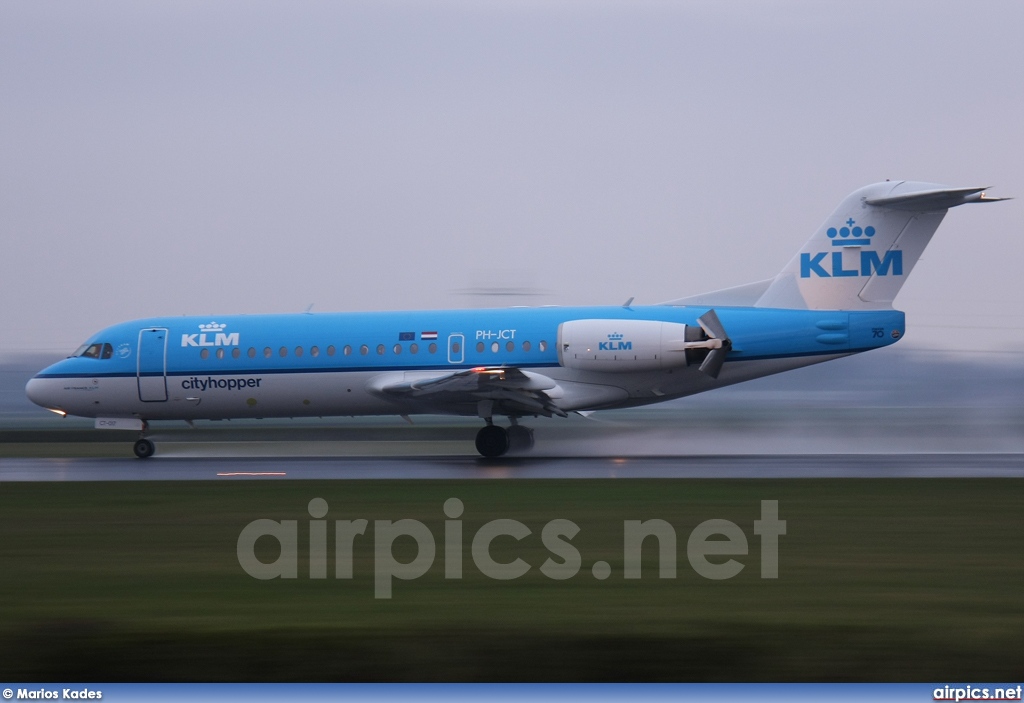 PH-JCT, Fokker 70, KLM Cityhopper