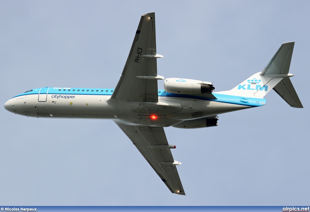 PH-JCT, Fokker 70, KLM Cityhopper