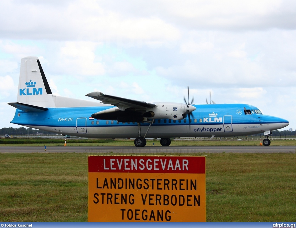 PH-KVH, Fokker 50, KLM Cityhopper