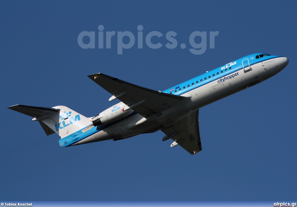 PH-KZC, Fokker 70, KLM Cityhopper