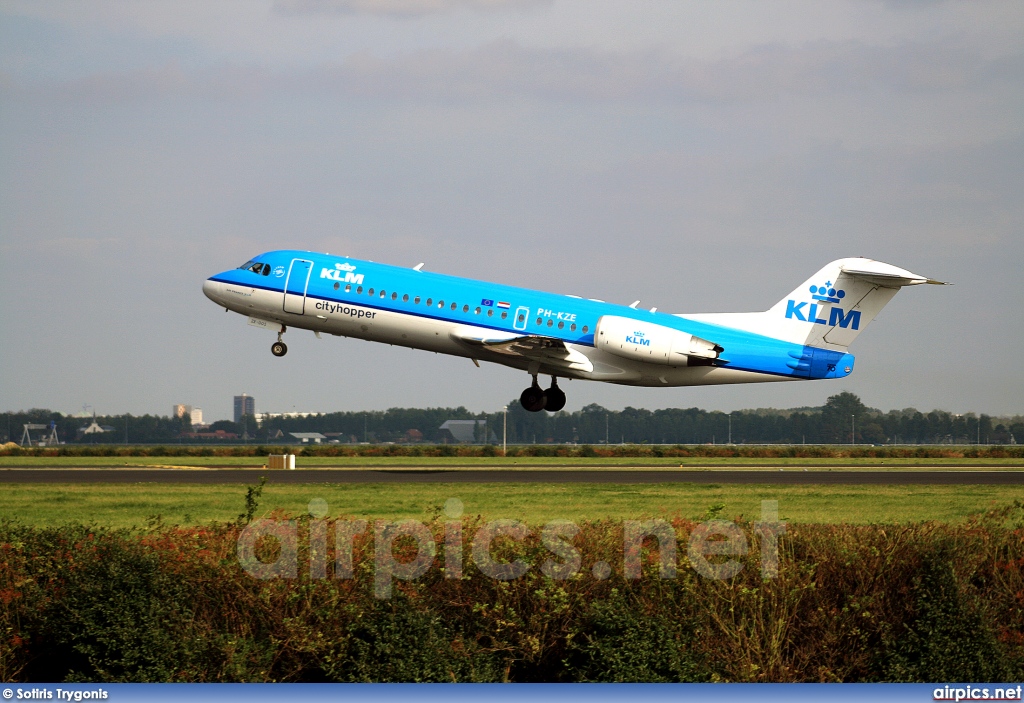 PH-KZE, Fokker 70, KLM Cityhopper