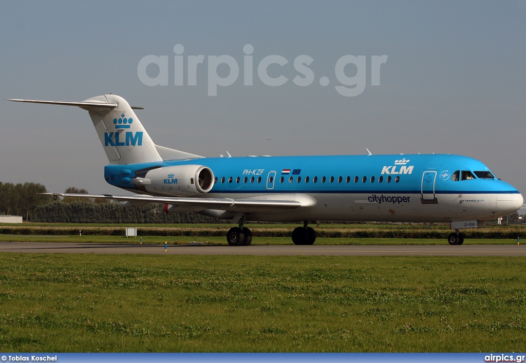 PH-KZF, Fokker 70, KLM Cityhopper