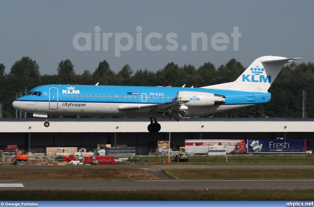 PH-KZG, Fokker 70, KLM Cityhopper