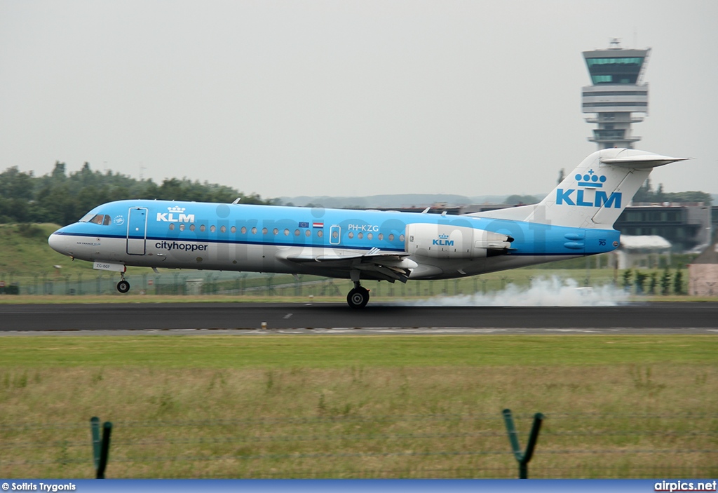 PH-KZG, Fokker 70, KLM Cityhopper