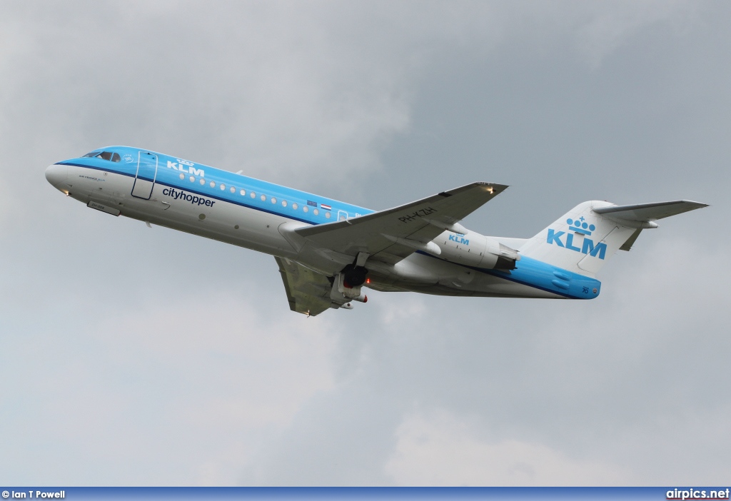 PH-KZH, Fokker 70, KLM Cityhopper