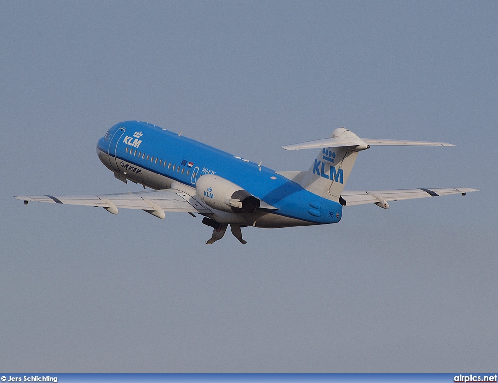 PH-KZK, Fokker 70, KLM Cityhopper