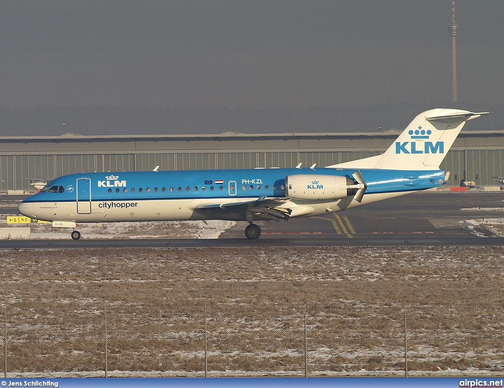 PH-KZL, Fokker 70, KLM Cityhopper